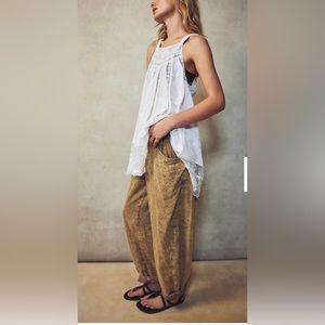 Free people sz XL- High Road Pull-On Barrel Pants